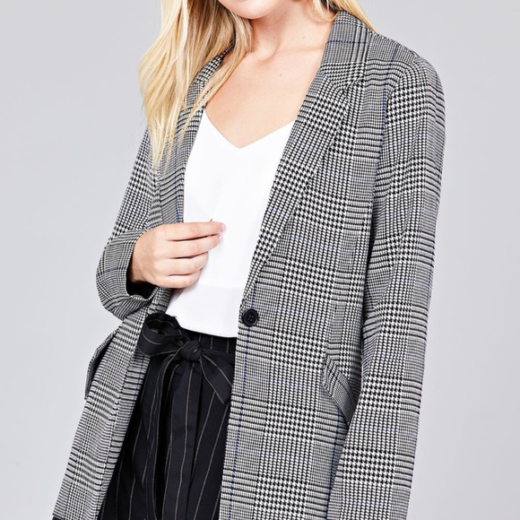 💥RESTOCKING SOON!💥 Plaid Blazer - Picture 6 of 6